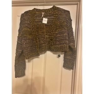 NWT Free People chunky knit cardigan